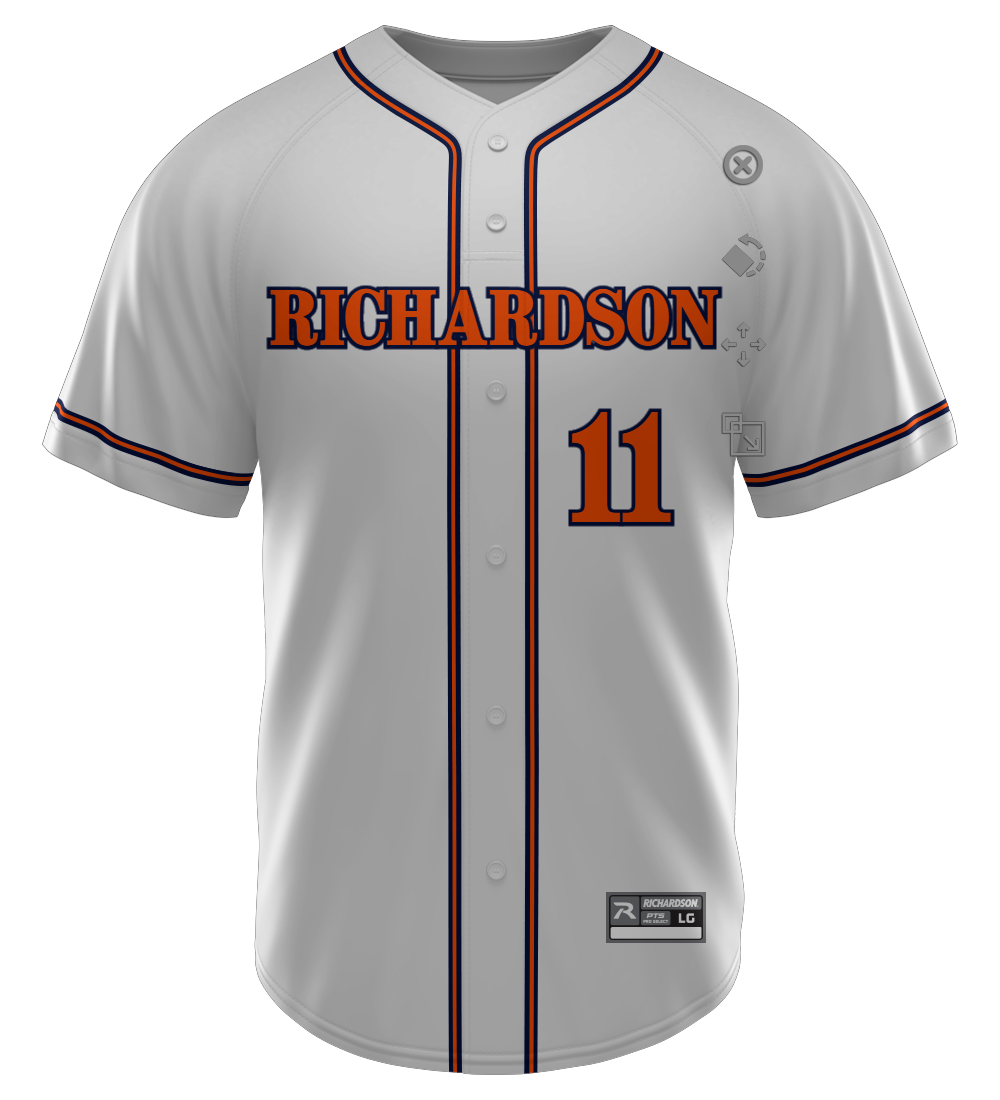 PRO SELECT Sublimated Faux Full Button Jersey Design 07