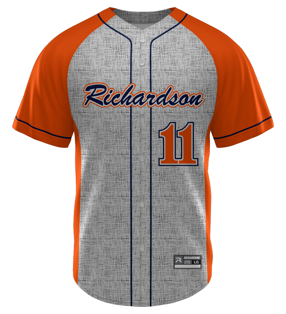 PRO SELECT Sublimated Faux Full Button Jersey Design 10