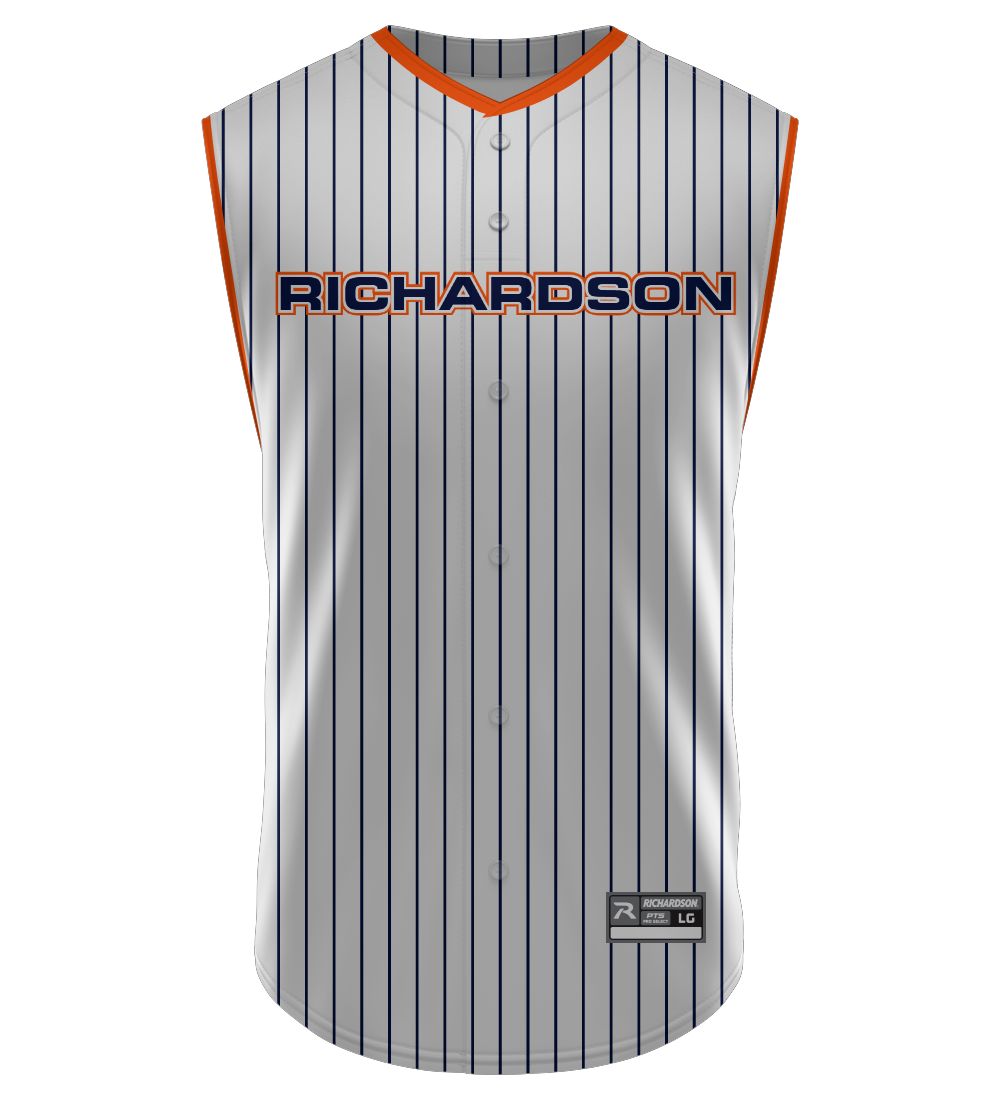 PRO SELECT Sublimated Faux Full Button Sleeveless Jersey Design 02